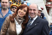 Cristina Fernández junto a Mario Secco