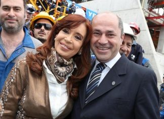 Cristina Fernández junto a Mario Secco