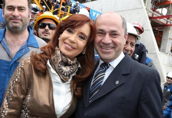 Cristina Fernández junto a Mario Secco