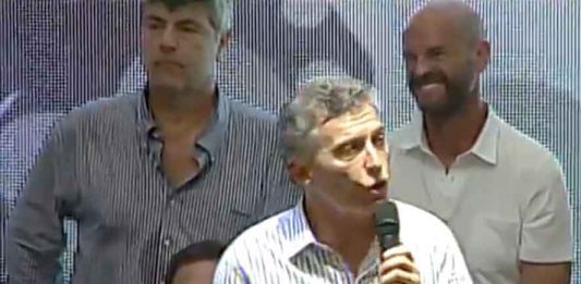 Mauricio Macri en el Día de los Trabajadores