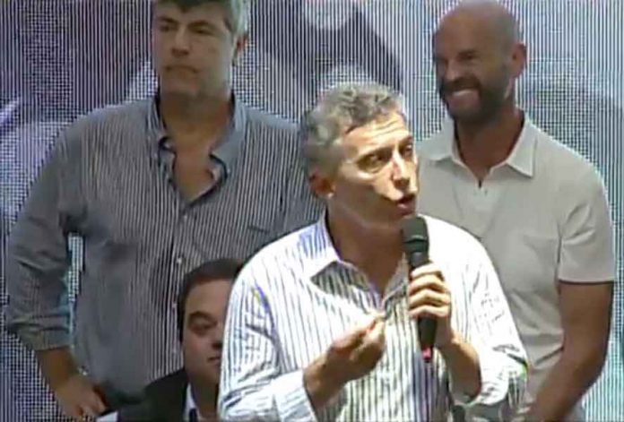 Mauricio Macri en el Día de los Trabajadores