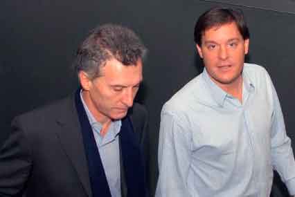 Mauricio Macri junto a Javier Ibáñez